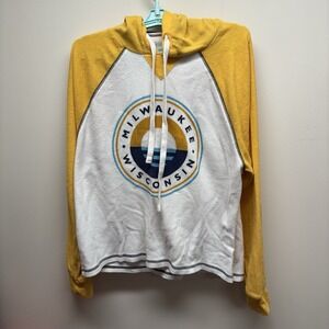 Milwaukee Wisconsin Womens Sweatshirt Sz L Large Long Sleeve Hoodie Excellent